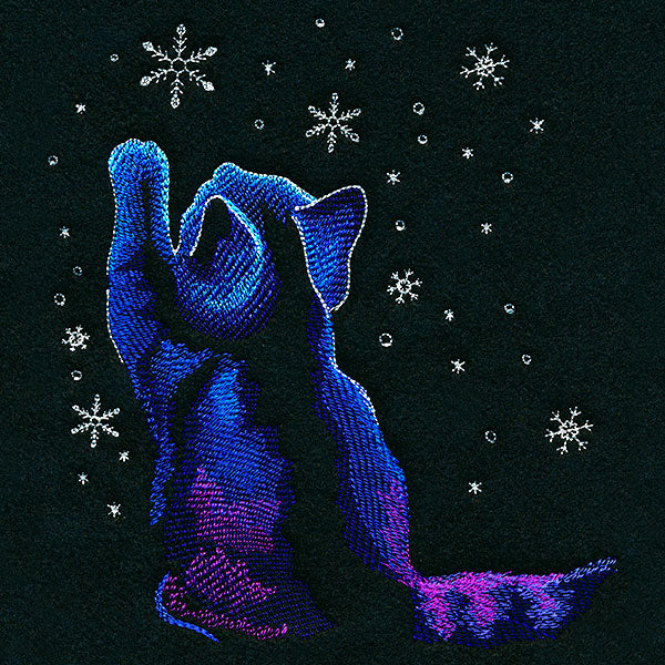 Winter Snowfall Kitty