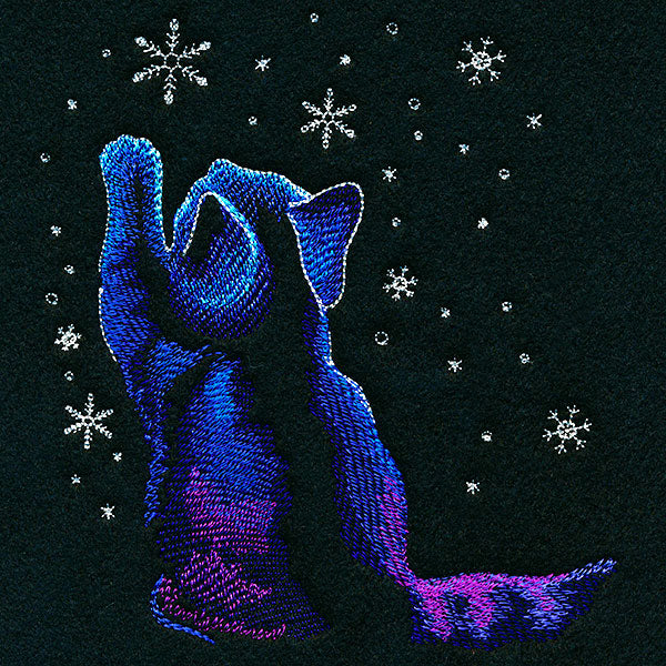 Winter Snowfall Kitty