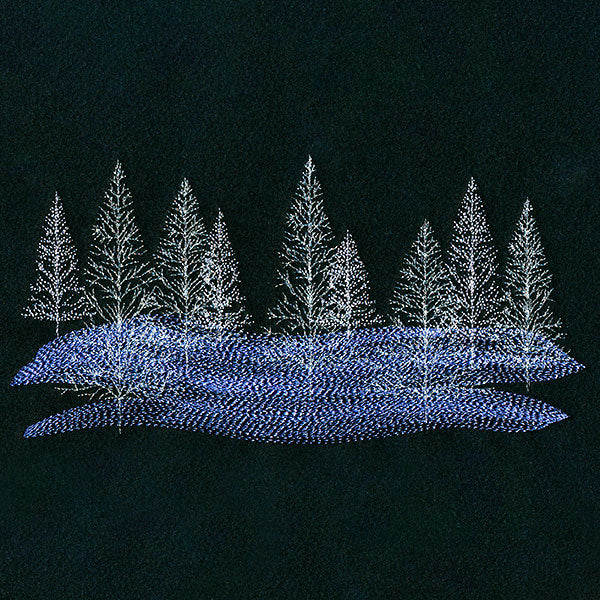 Wintry Forest Border