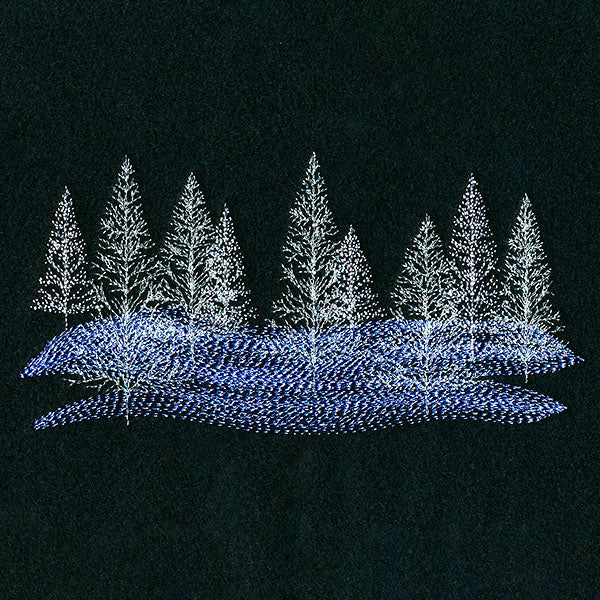 Wintry Forest Border