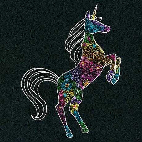 Bohemian Flowers Unicorn