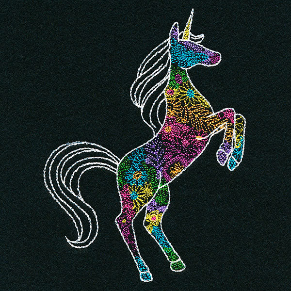 Bohemian Flowers Unicorn