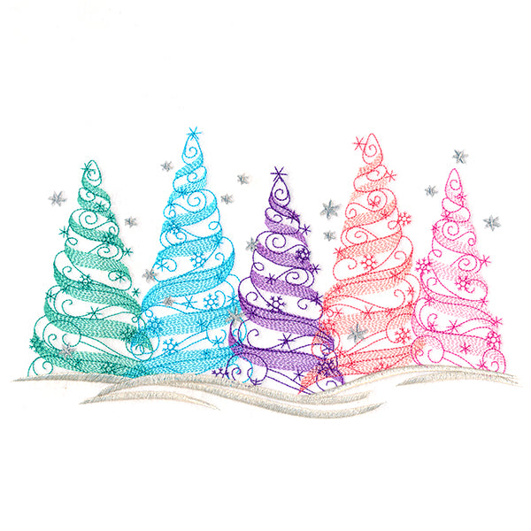 Frosted Mirage Forest Border