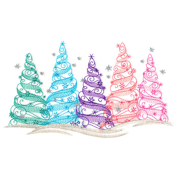 Frosted Mirage Forest Border