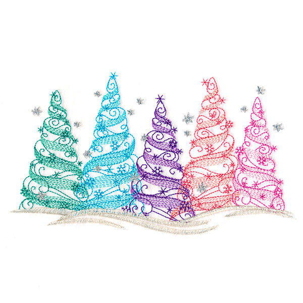 Frosted Mirage Forest Border