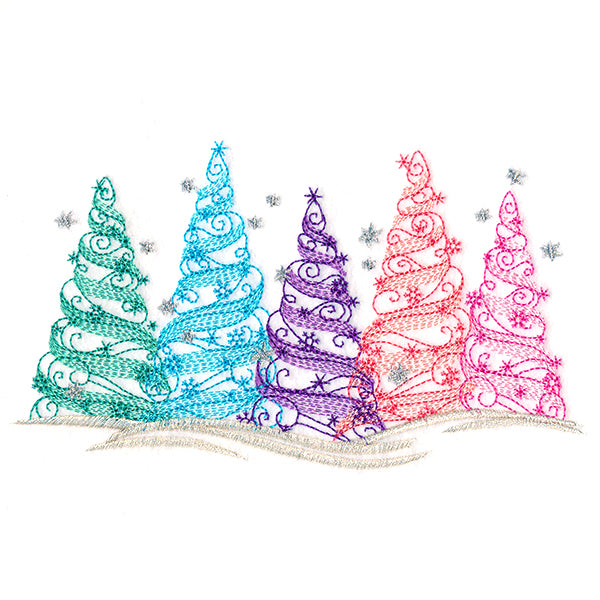 Frosted Mirage Forest Border