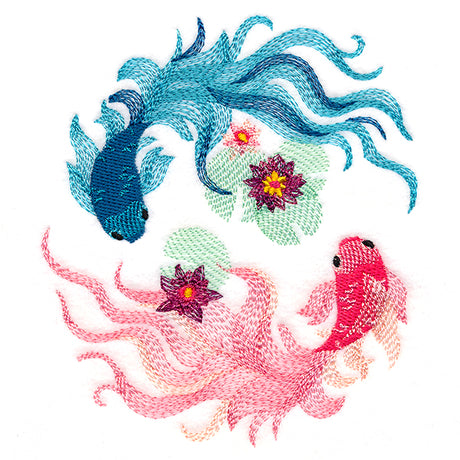 Flowing Koi Pond