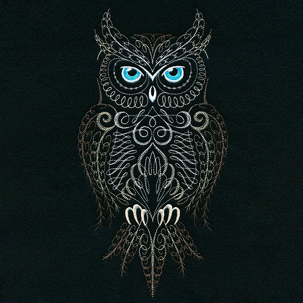 Calligraphic Horned Owl