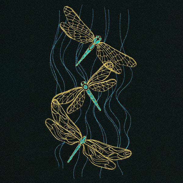 Glistening Dragonfly Trio