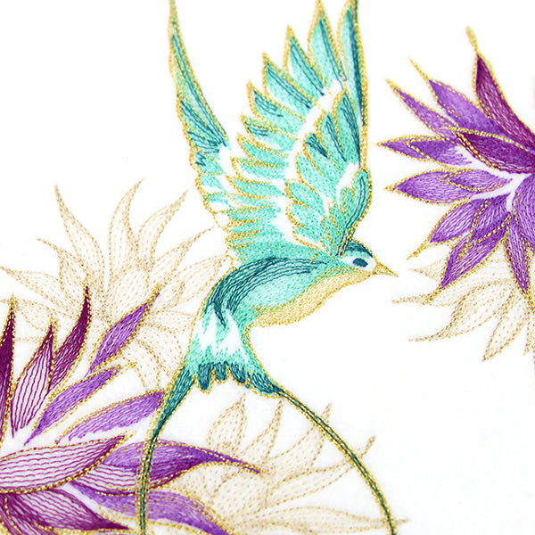 Elegant Swallow and Blooms