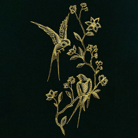 Delicate Swallows in Branches