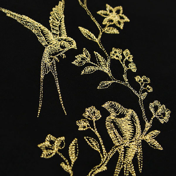 Delicate Swallows in Branches