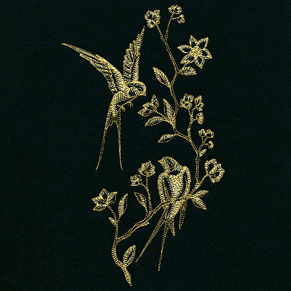 Delicate Swallows in Branches