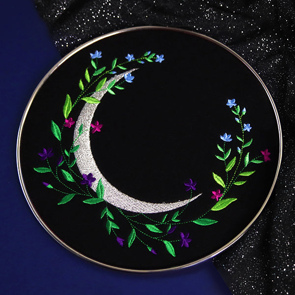 Floral Crescent Moon