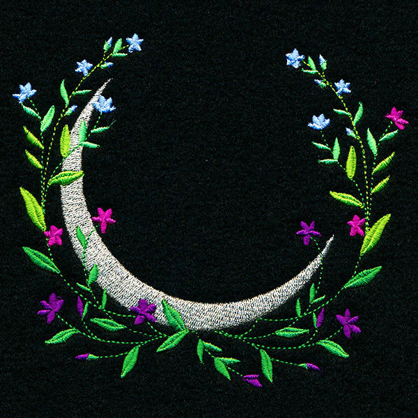 Floral Crescent Moon