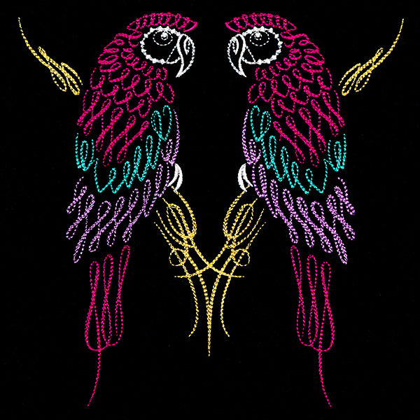 Calligraphic Parrots