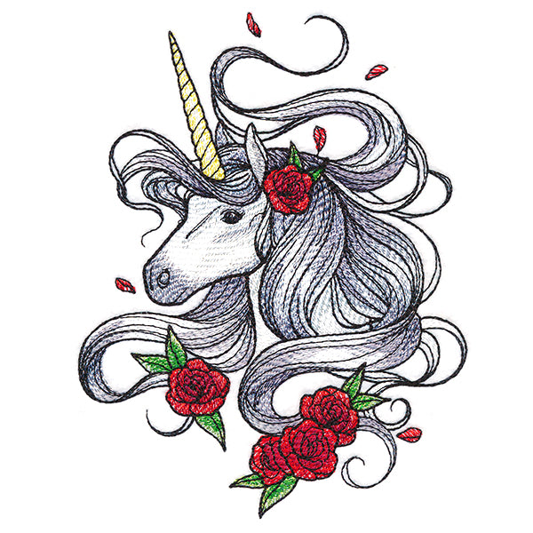 Romantic Roses Unicorn