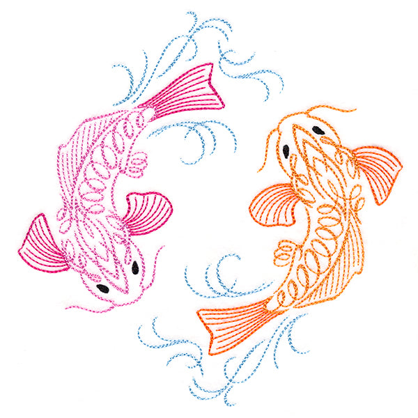 Calligraphic Koi