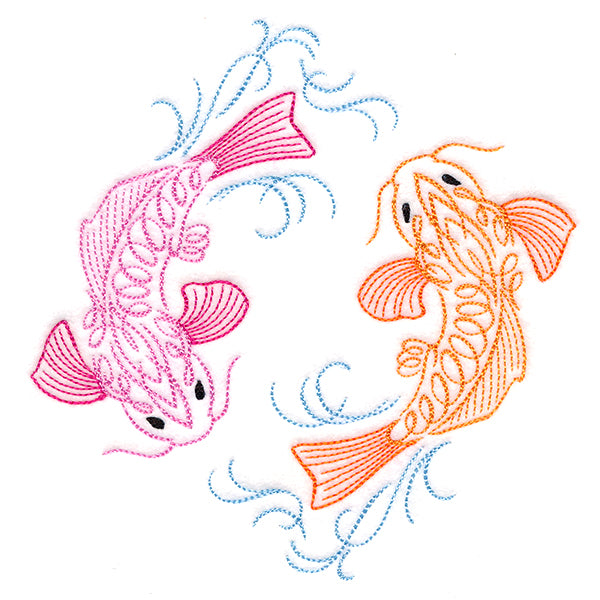 Calligraphic Koi