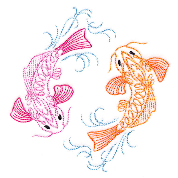 Calligraphic Koi