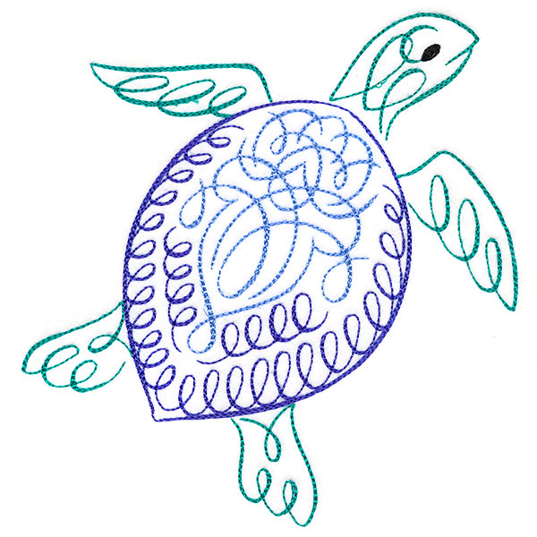 Calligraphic Sea Turtle
