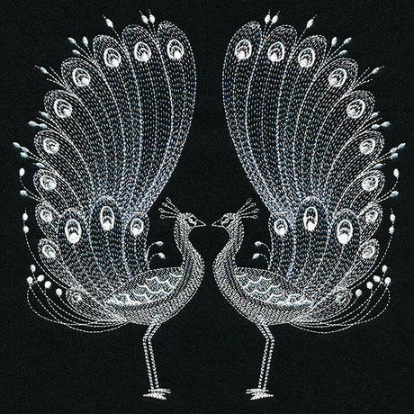 Exquisite Bohemian Peacocks