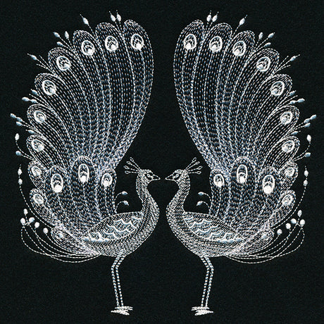 Exquisite Bohemian Peacocks