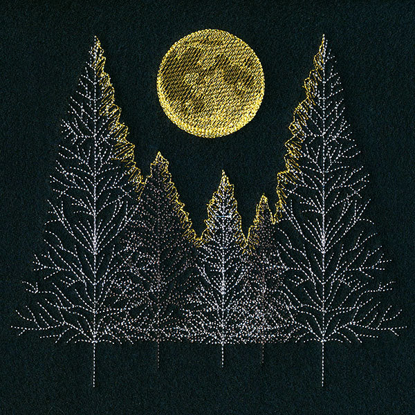 Glowing Moonlit Forest