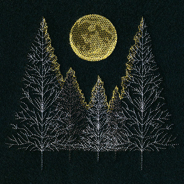 Glowing Moonlit Forest