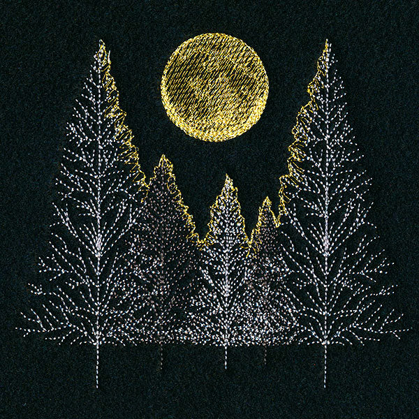 Glowing Moonlit Forest