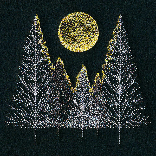 Glowing Moonlit Forest