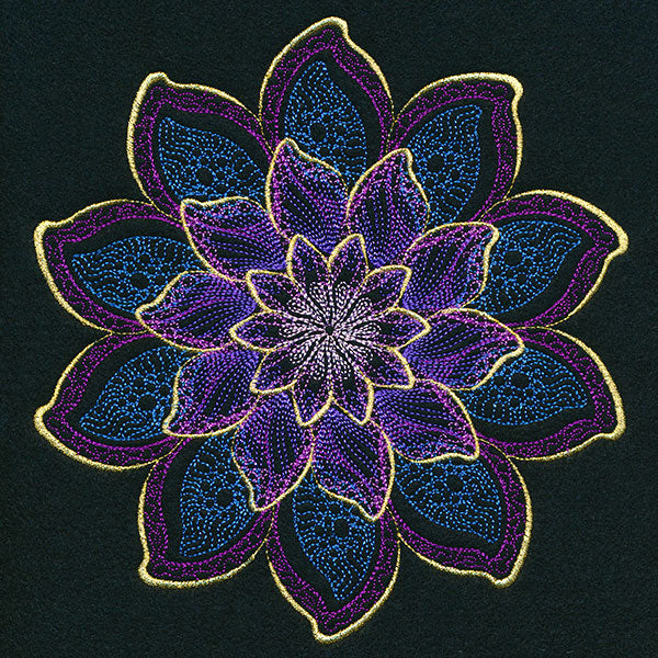 Shimmering Blooms Mandala