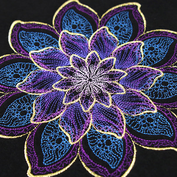 Shimmering Blooms Mandala