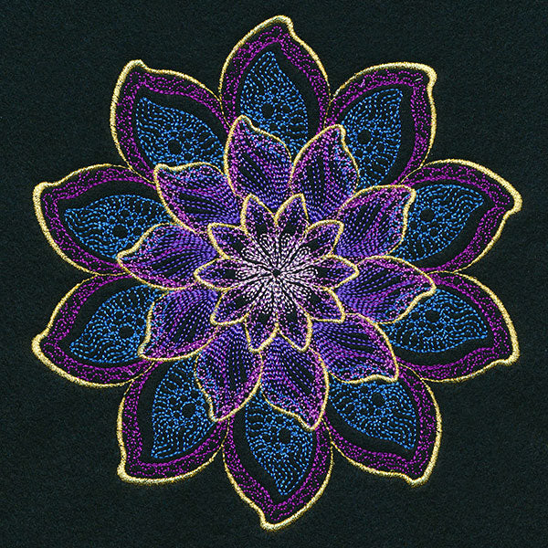 Shimmering Blooms Mandala