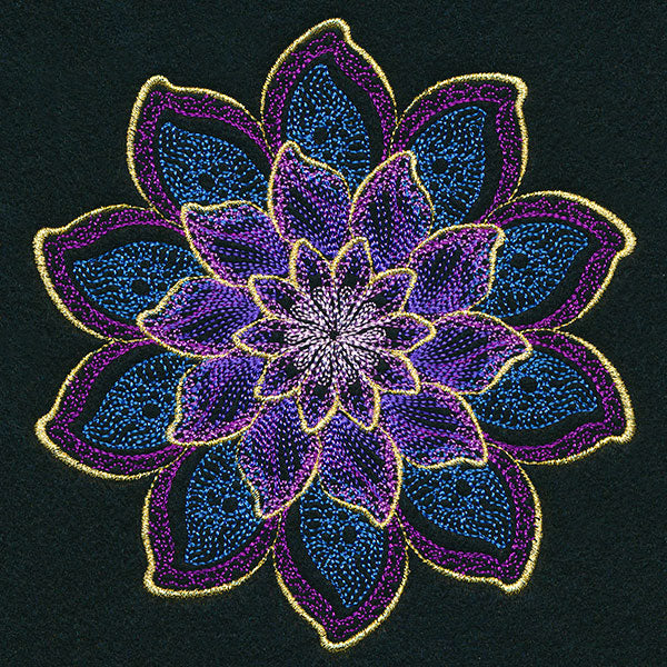 Shimmering Blooms Mandala