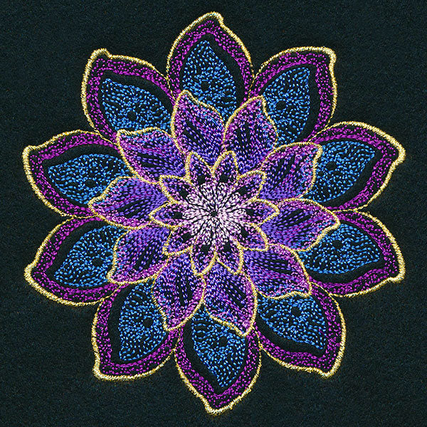 Shimmering Blooms Mandala