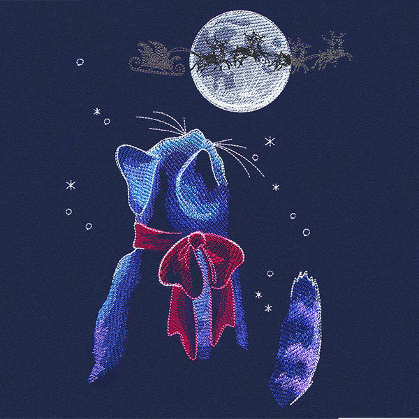 Moonlit Christmas Kitty