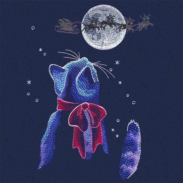 Moonlit Christmas Kitty