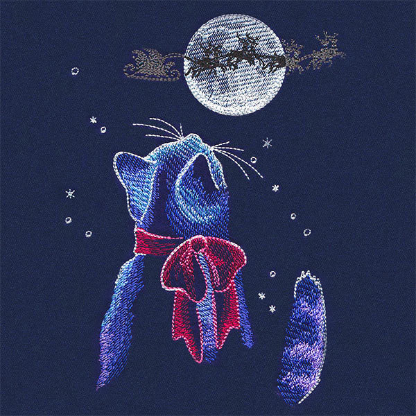 Moonlit Christmas Kitty