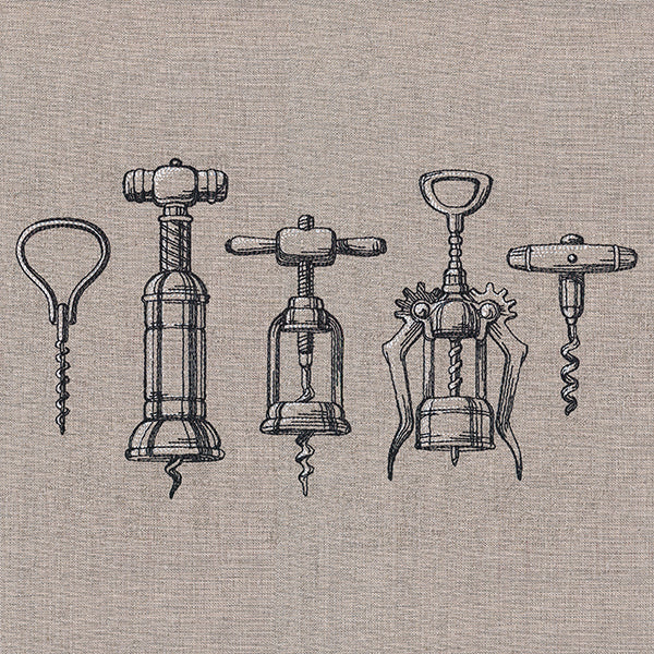 Sip Sip Hooray Corkscrew Border