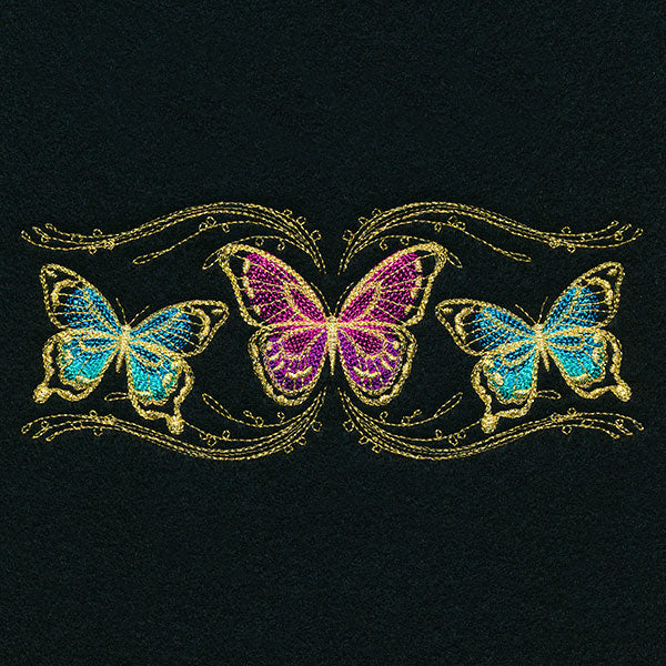 Whimsical Mask Motif - Fluttering Butterflies