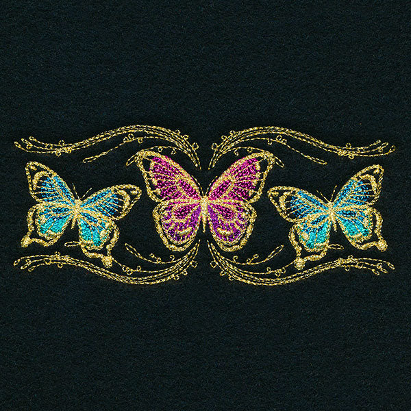 Whimsical Mask Motif - Fluttering Butterflies