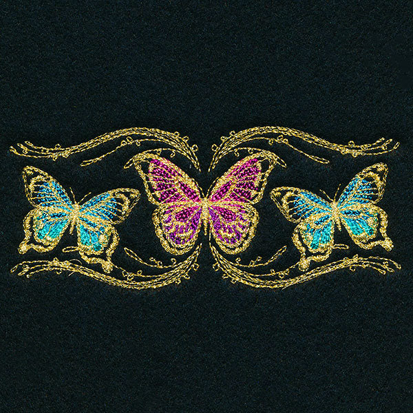 Whimsical Mask Motif - Fluttering Butterflies