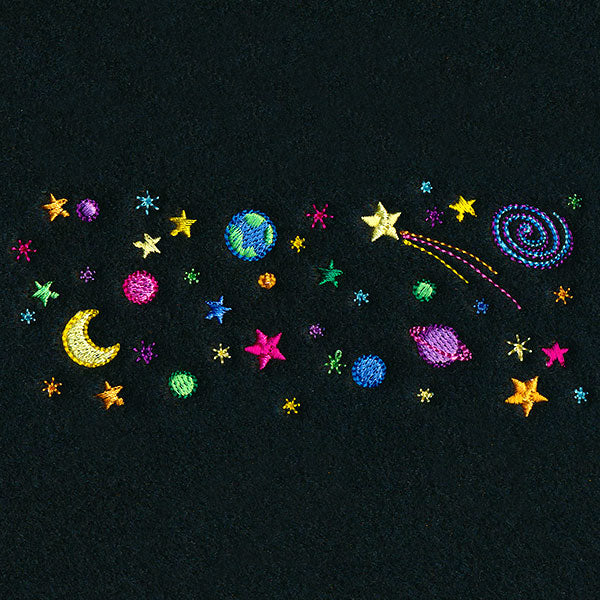 Whimsical Mask Motif - Celestial Sky