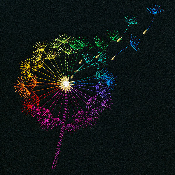 Rainbow Dandelion Wishes