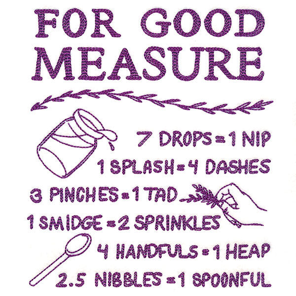 For Good Measure Cooking Chart