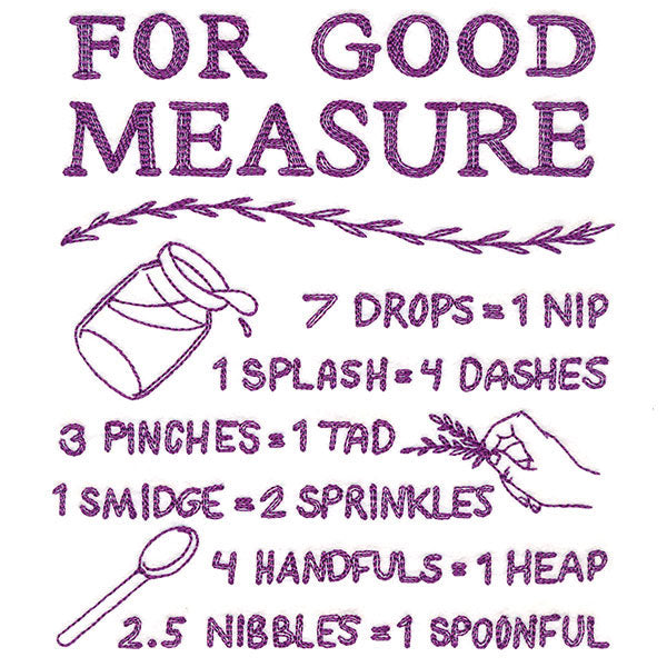 For Good Measure Cooking Chart