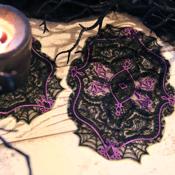 Exquisite Halloween Doily (Freestanding Organza)