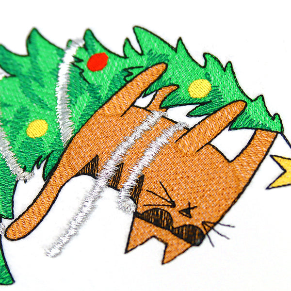 Meowy Mischief Christmas Cat