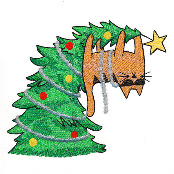 Meowy Mischief Christmas Cat